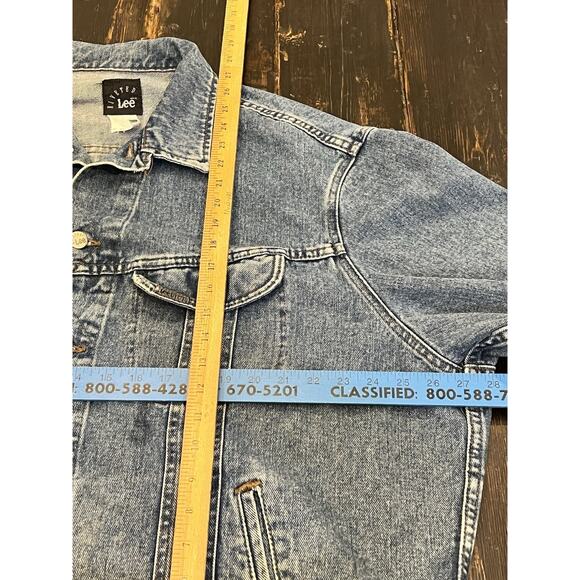 Vintage Lee Riveted Denim Jacket XXL USA Made 90s Trucker Jean Coat - Picture 5 of 6